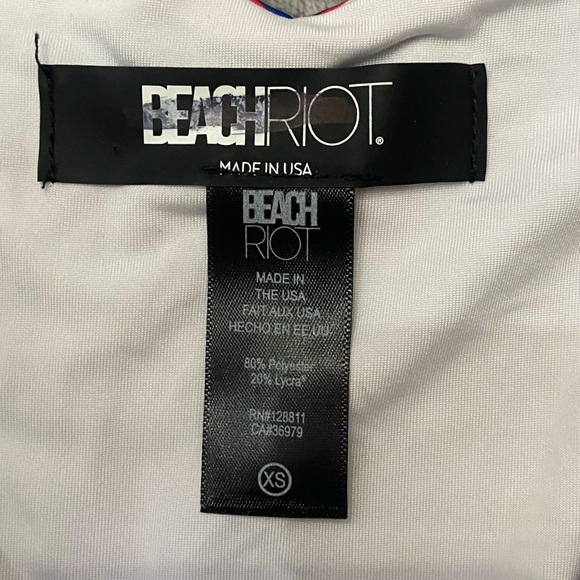 New! Beach Riot Paige striped ruffle Bikini Bottom 10010 - Picture 7 of 10